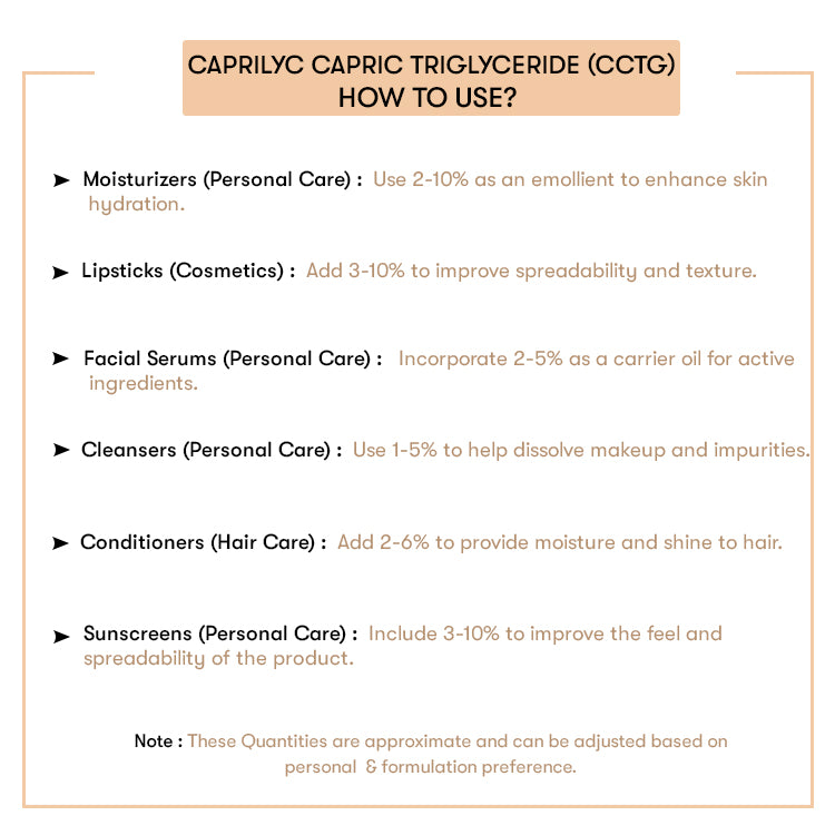 How to Use Caprylic Capric Triglyceride