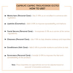 How to Use Caprylic Capric Triglyceride