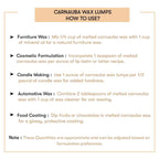 How to use Carnauba Wax Lumps