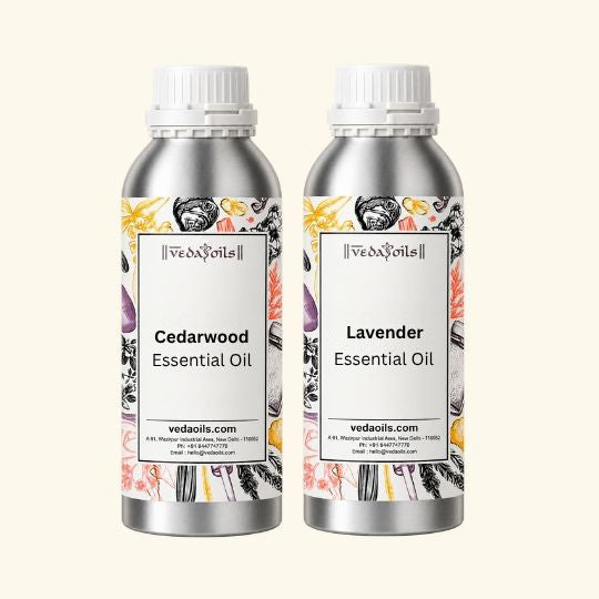 Cedarwood Essential Oil + Lavender Essential Oil - Combo Pack