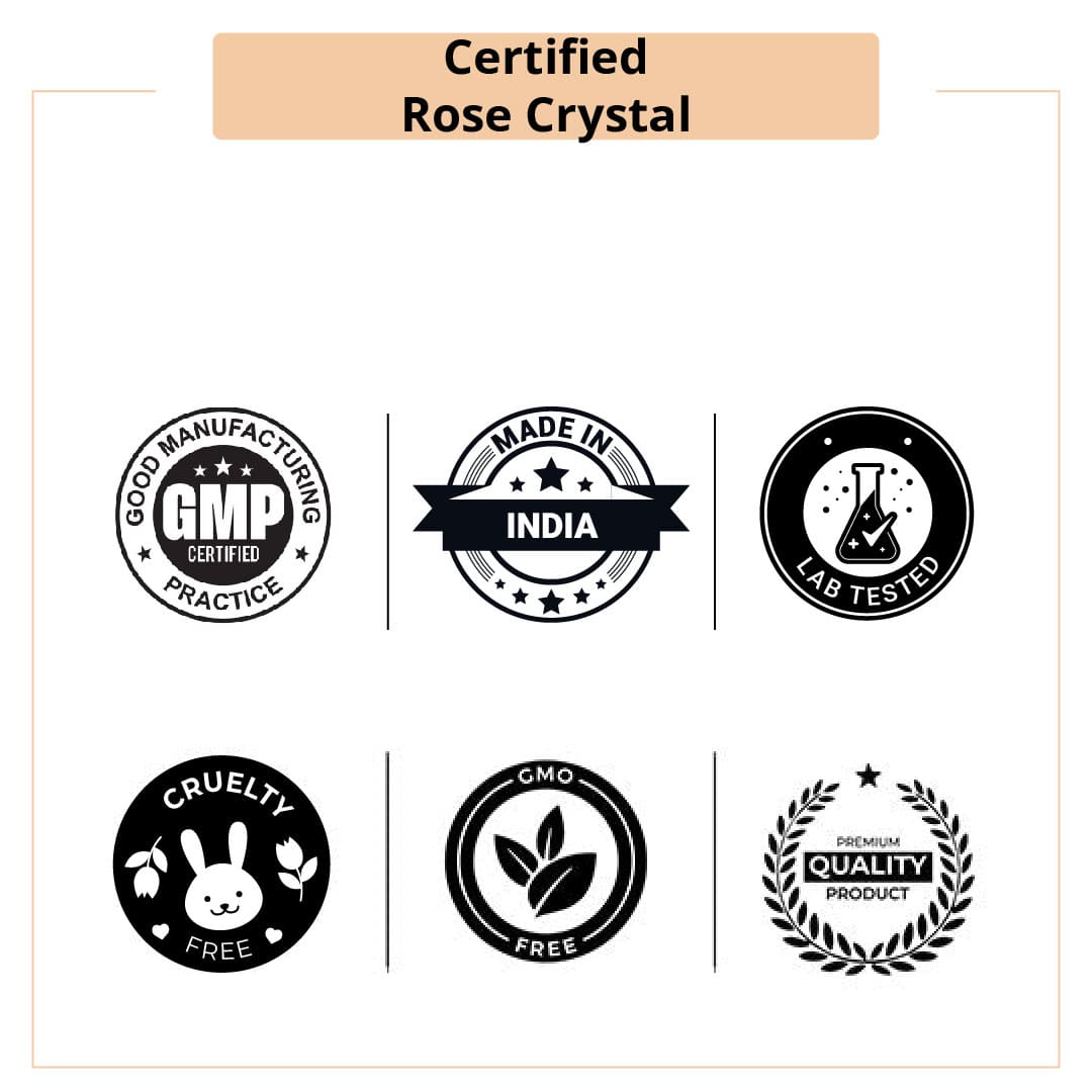 Certified Rose Crystal Powder