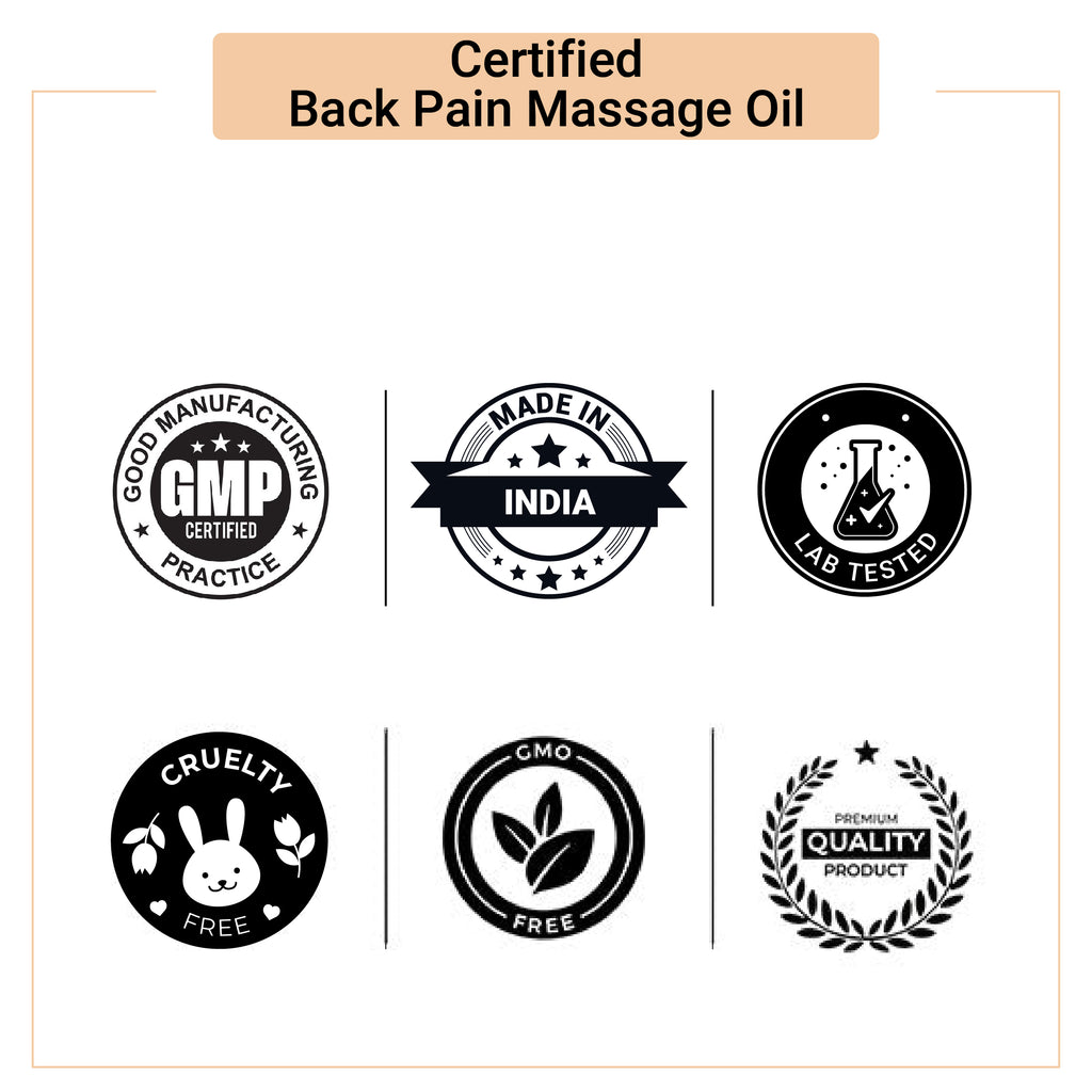 Certified Back Pain Massage Oil 