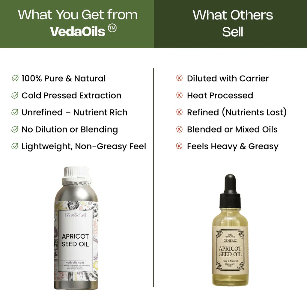 Cheap vs. Vedaoil Apricot Seed Oil