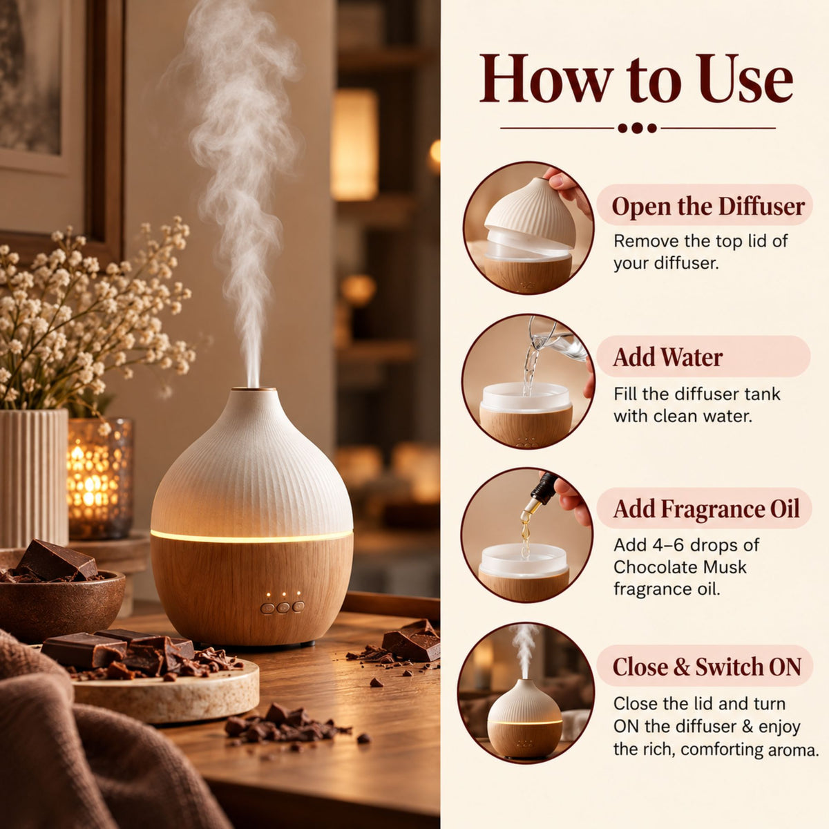 How to Use Chocolate Musk Fragrance Oil