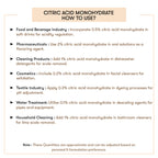 How to Use Citric Acid Monohydrate