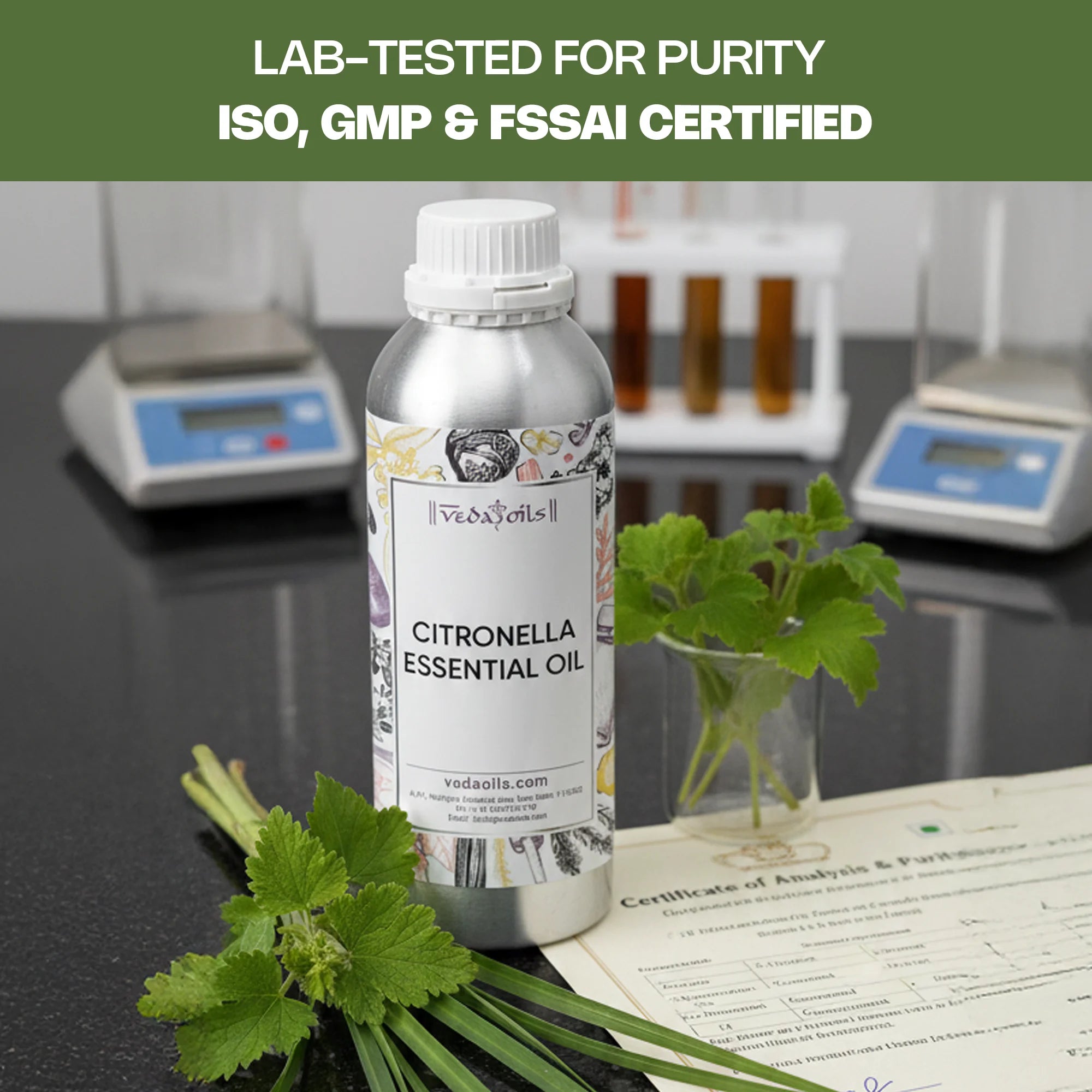 Citronella Essential Oil Lab Tested