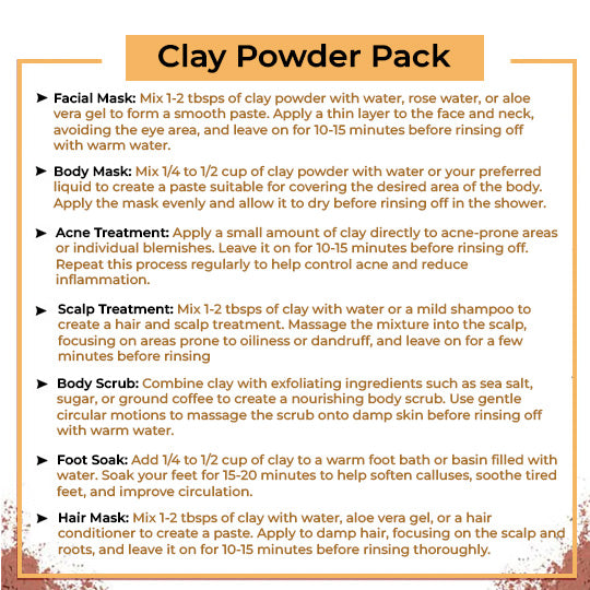 Clay Combo Pack Uses