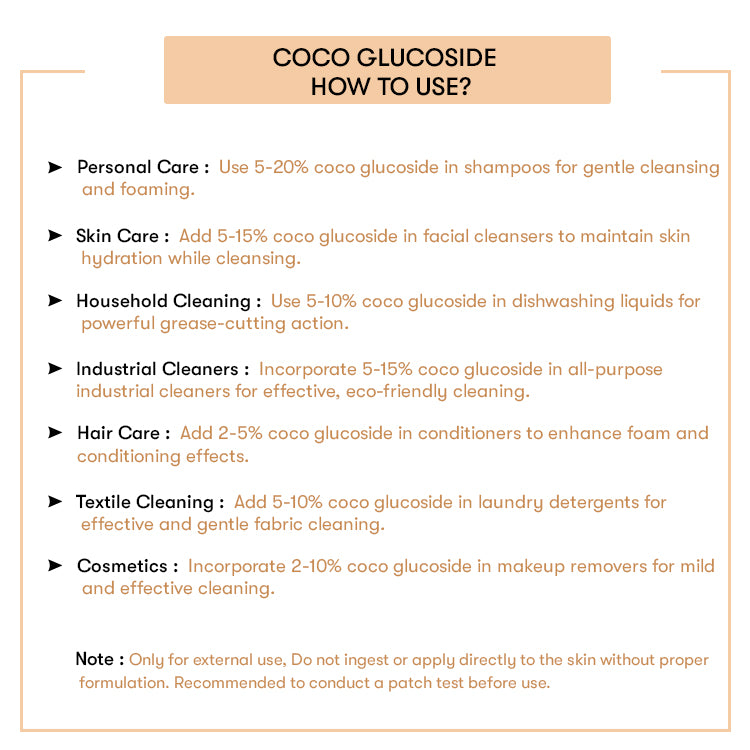 How to Use Coco Glucoside