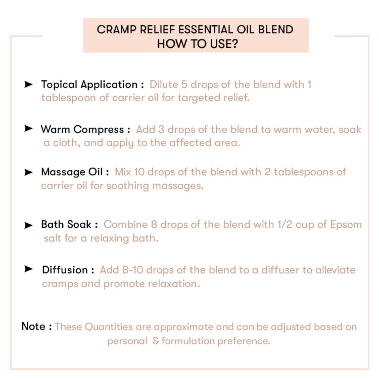 How to Use Cramp Relief Essential Oil Blend