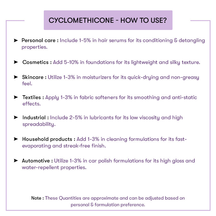 How to Use Cyclomethicone