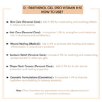 How to Use D - Panthenol Gel (Pro Vitamin B-5)
