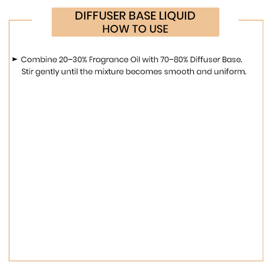 How to Use Diffuser Base Liquid