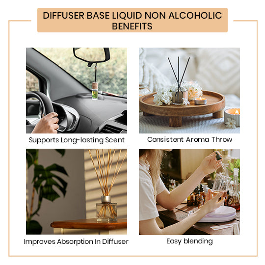 Diffuser Base Liquid - Non Alcoholic Benefits