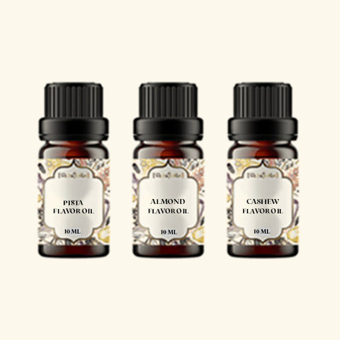 3 Dry Fruit Flavour Oil Sample Kit - 10 Ml