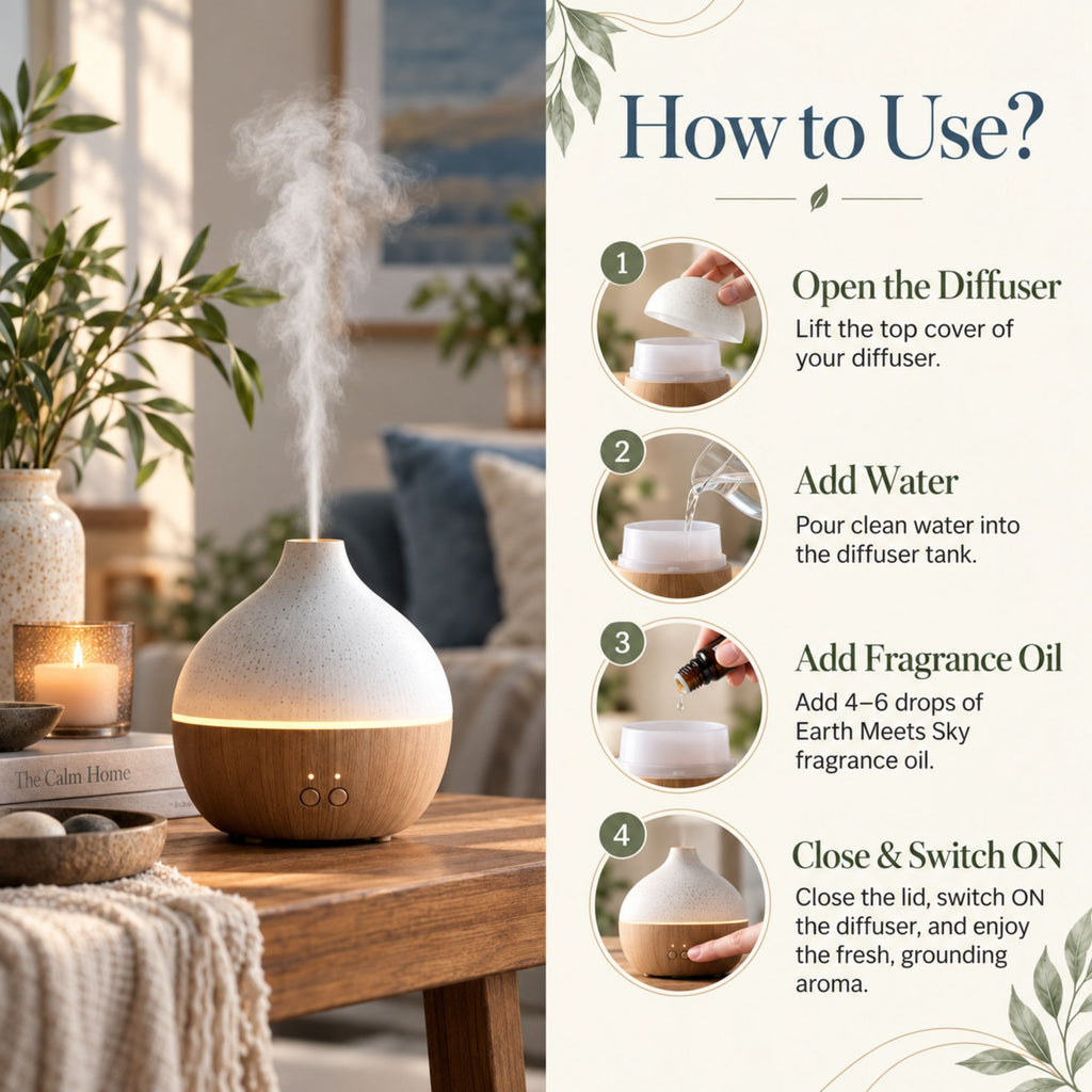 How to Use Earth Meets Sky Fragrance Oil