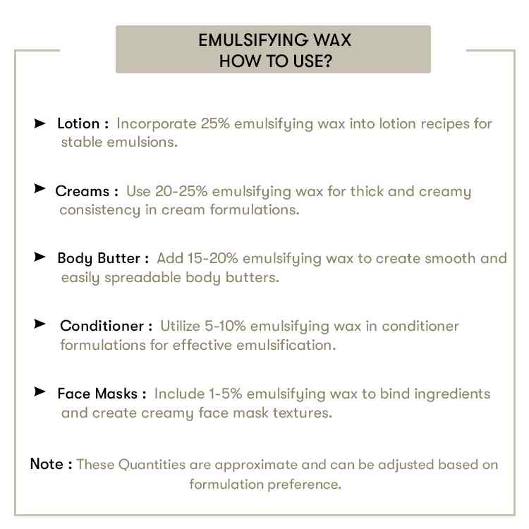 How to use Emulsifying Wax