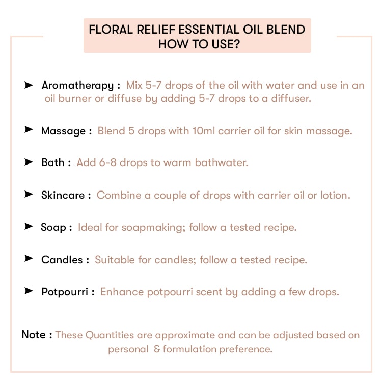 How to use Floral Relief Essential Oil Blend