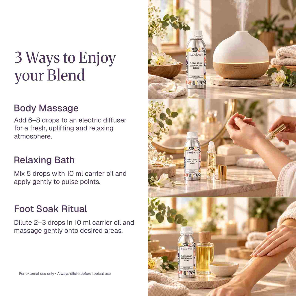 Floral Relief Essential Oil Blend Uses