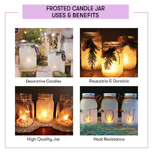 Frosted Candle Jars 100 Ml  Benefits