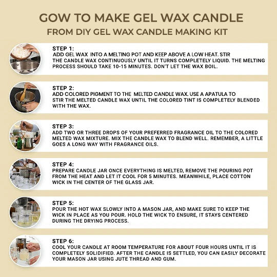 Gel Wax Candle Making Kit Uses