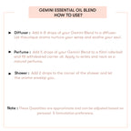 How to use Gemini Essential Oil Blend