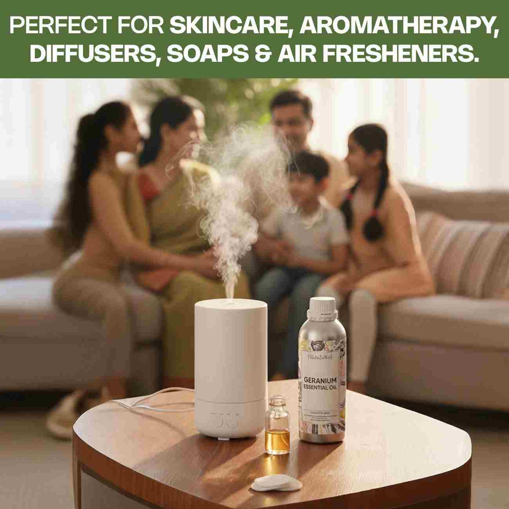 Geranium Essential Oil for skincare , aromatherapy, soaps , diffuser