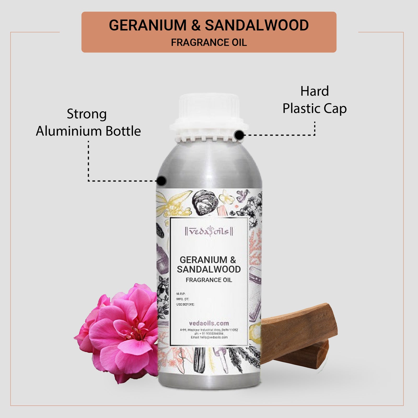 Geranium & Sandalwood Fragrance Oil