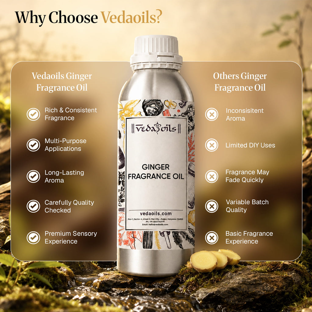 why choose vedaoils for Ginger Fragrance Oil