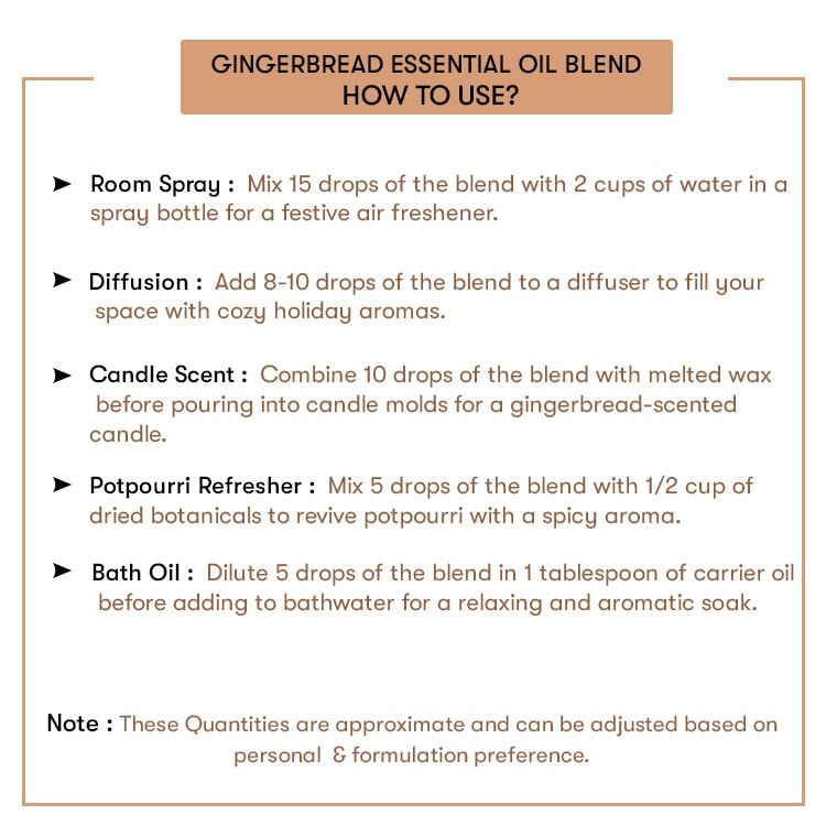 How to Use Gingerbread Essential Oil Blend