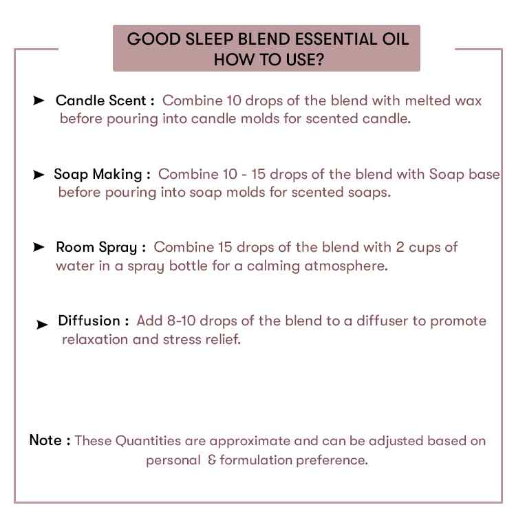 How to use Good Sleep Essential Oil Blend