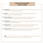 How to Use Guar Gum Powder