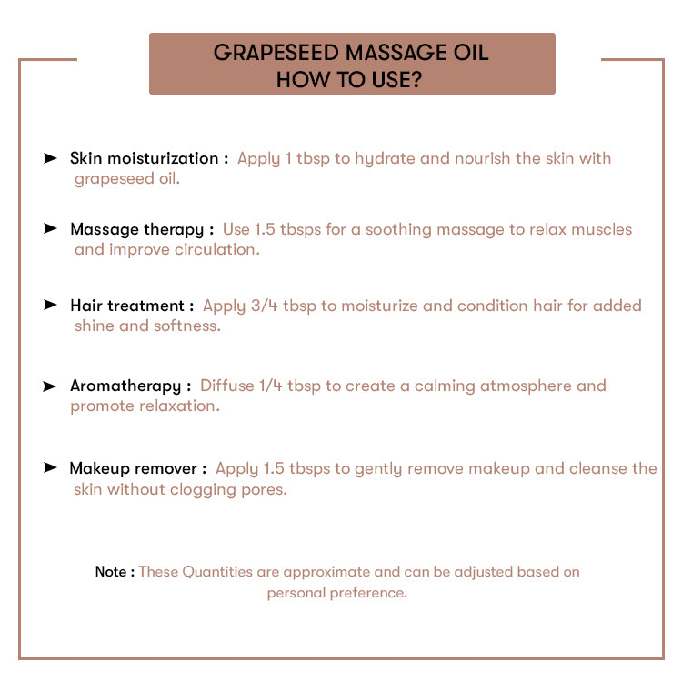 HOw to Use Grapeseed Massage Oil