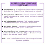 How to use Hair Growth Herbal Extract Blend