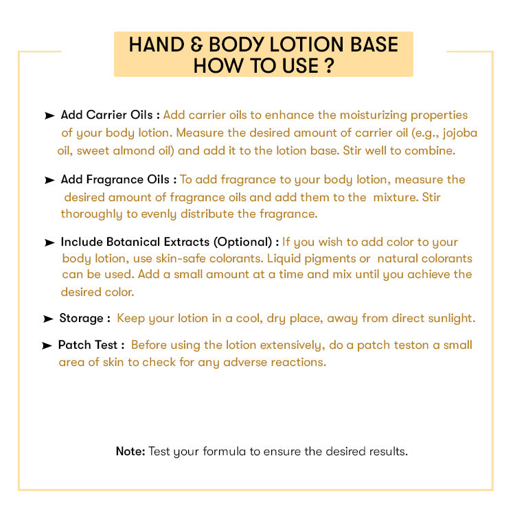 How to Use Light Hand & Body Lotion Base