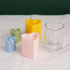 Heart Pillar Polycarbonate Candle Mold