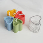 Heart Pillar Polycarbonate Candle Mold