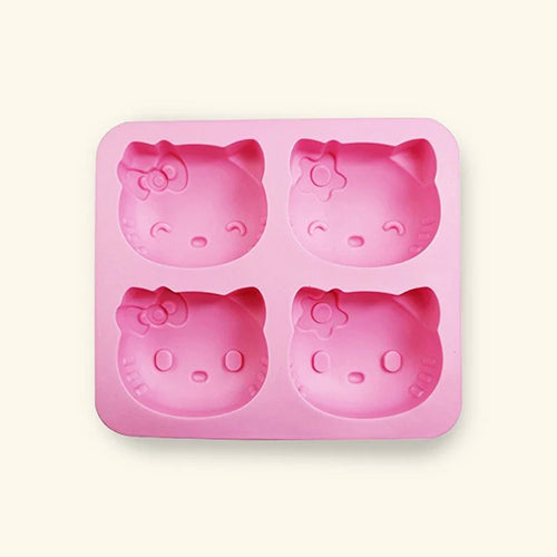 Hello Kitty Silicone Soap Mold ( Pink Color)