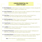 Ho to Use Lemon Essential Oil