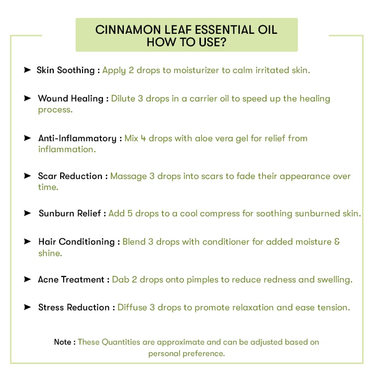 Hoe to Use Cinnamon Leaf Essential Oil
