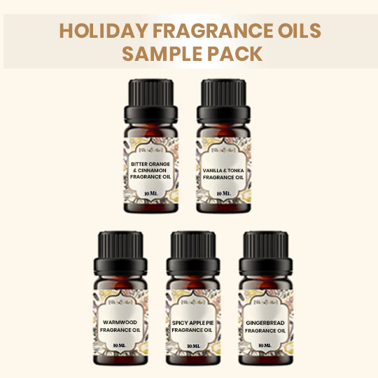 5 Holiday Fragrance Oils Sample Kit 