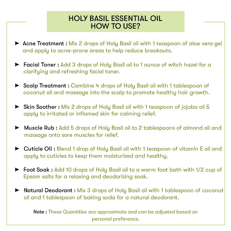How to Use Holy Basil Essential Oil