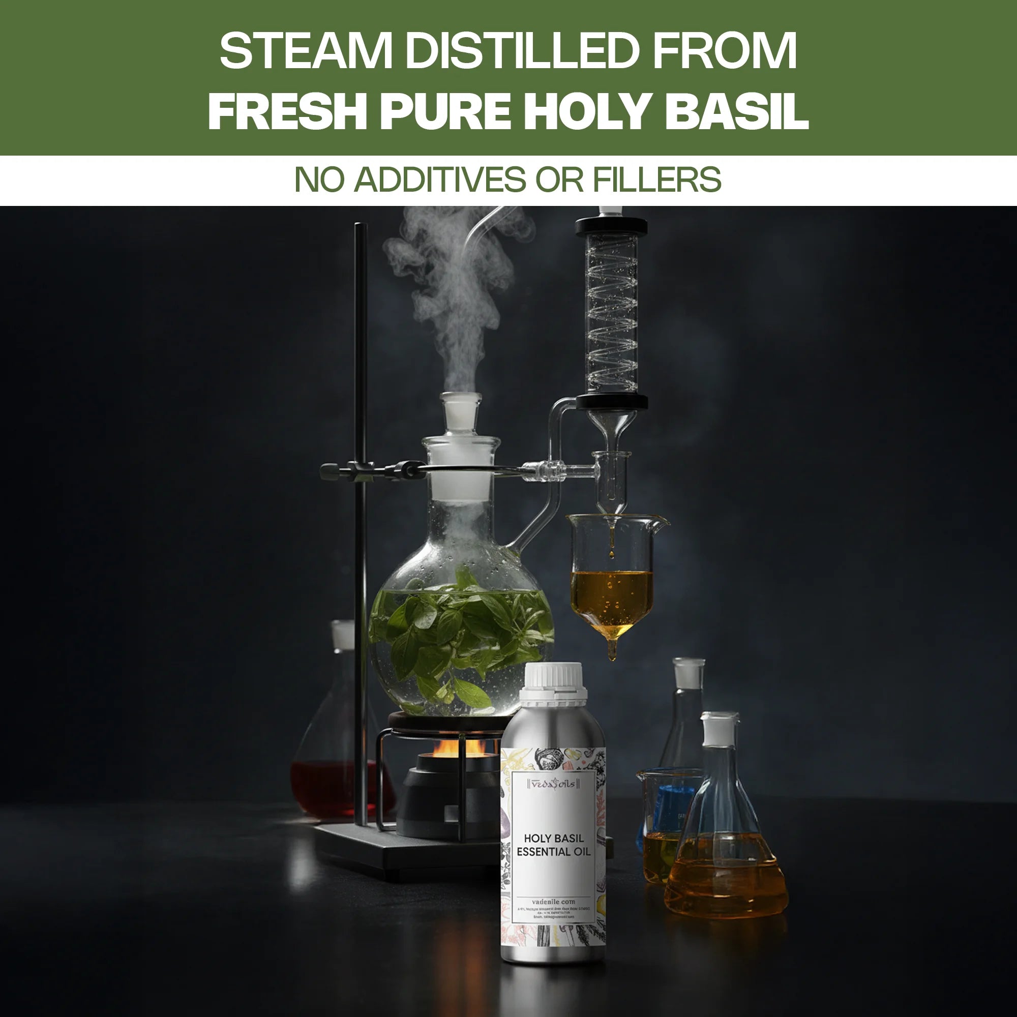 Holy Basil Essential Oil making