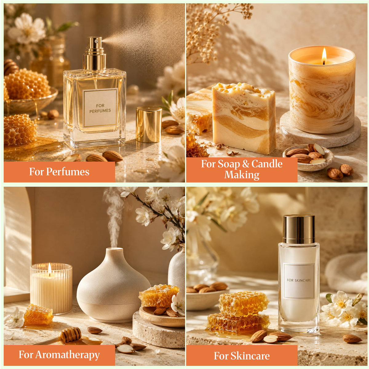 Honey Almond Fragrance Oil uses