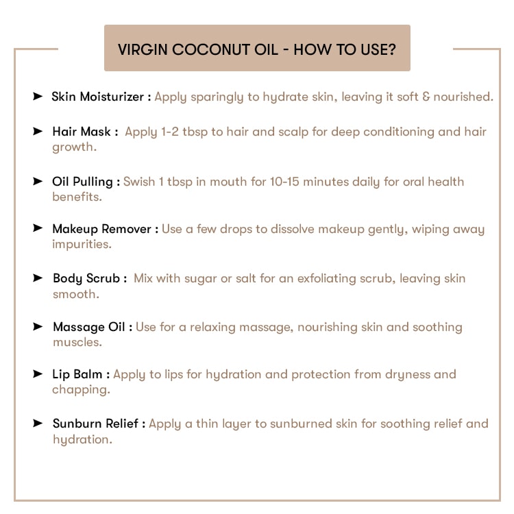 How to Use Virgin Coconut Oil