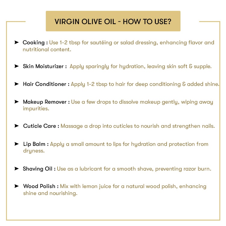 How to Use Virgin Olive Oil