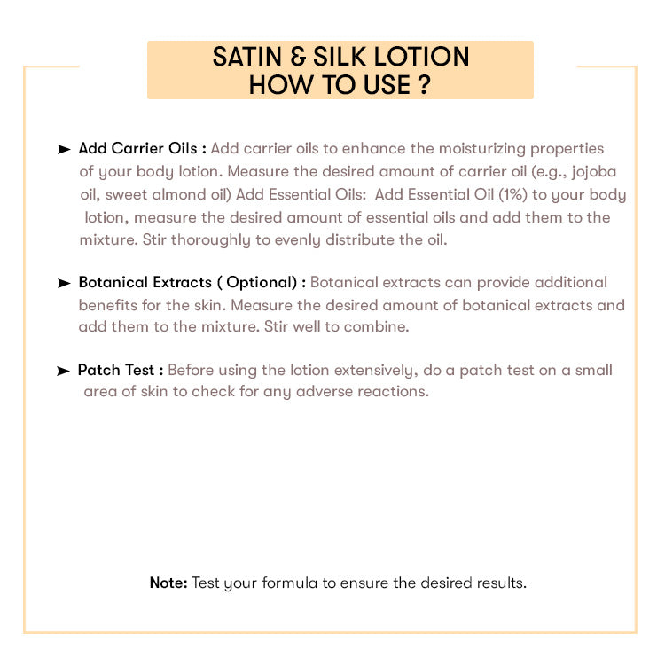 How To Use Satin & Silk Lotion