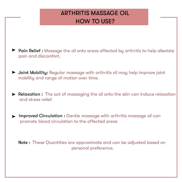 How To Use Arthritis Massage Oil Uses