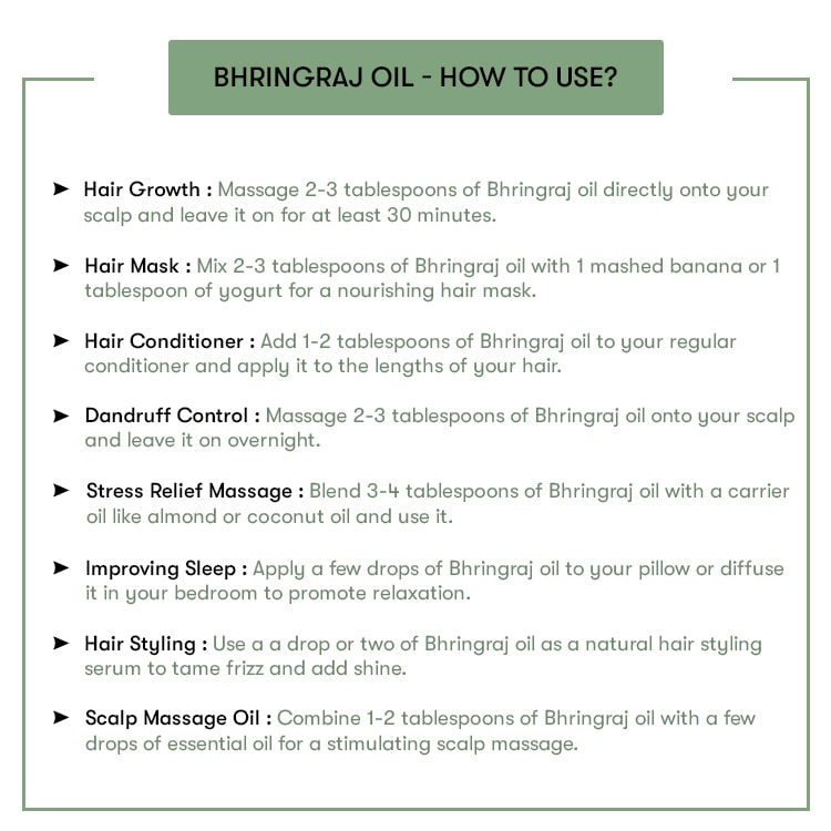 How To Use Bhringraj Oil
