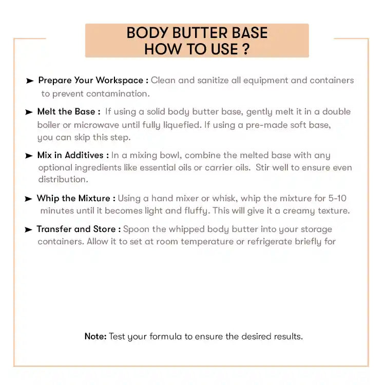 How to Use Body Butter Base