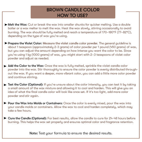 Brown Candle Color